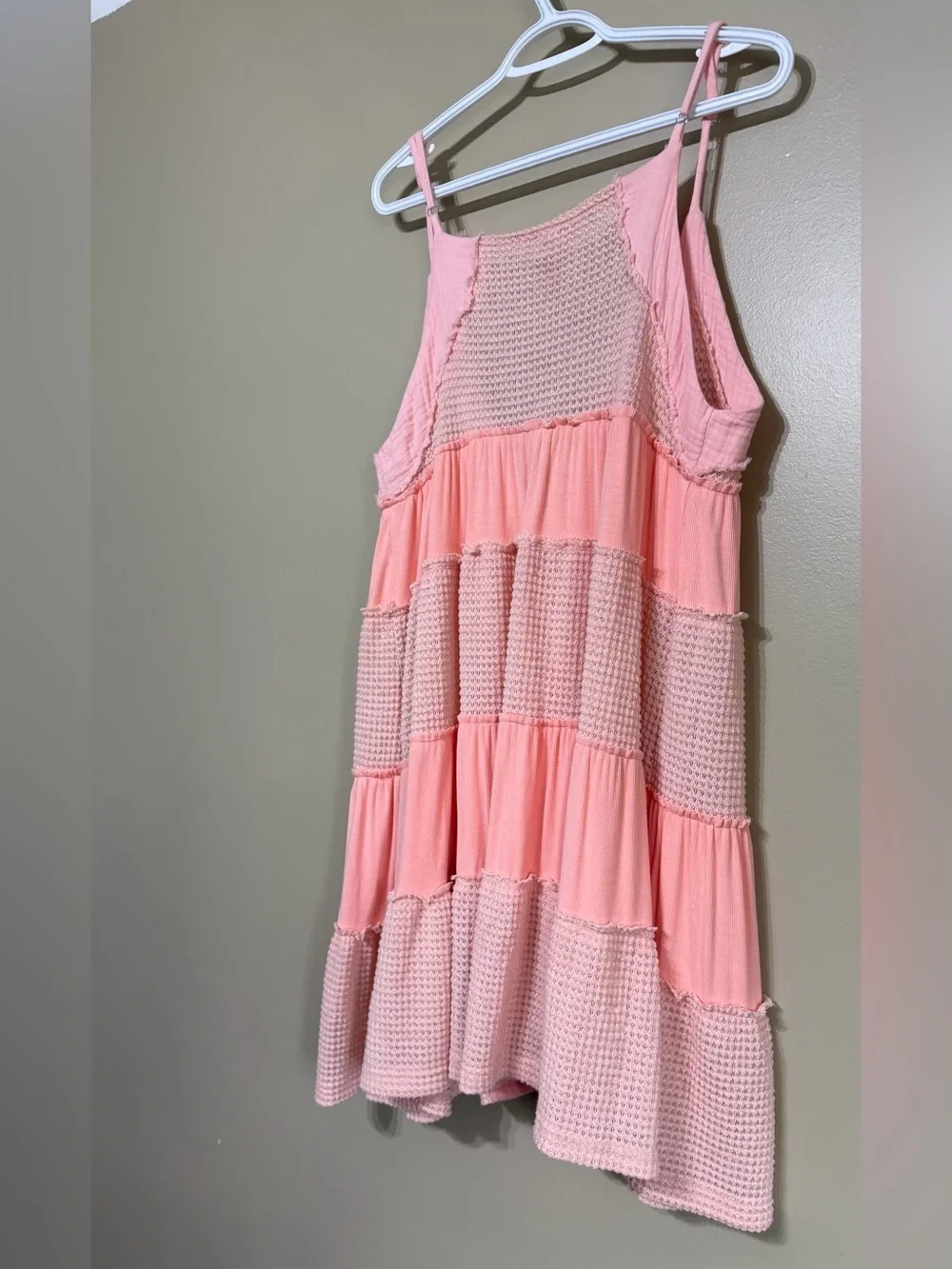 POL Waffle Tie Front Mini Dress - Picture 10 of 14